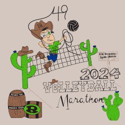 24 volleyball marathon art
